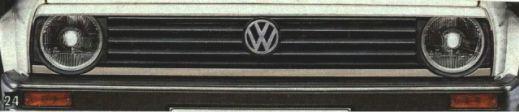 VW Golf II, Jetta II szemöldök, 2 lámpás